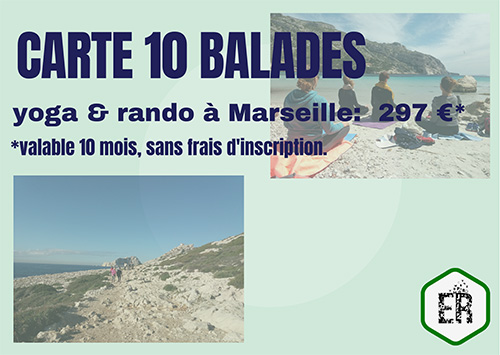 Carte abonnement-10 balades-yoga rando-Marseille-ReiseTrip Tours-Provence